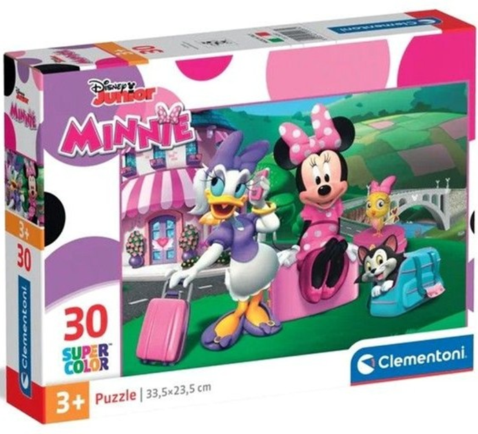 Puzzle Clementoni Super Kolor Disney Minnie 30 elementów 20287 (8005125202874) - obraz 1