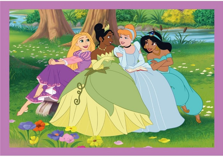 Puzzle Clementoni Super Kolor Disney Princess 4 in 1 21746 (8005125217465) - obraz 2