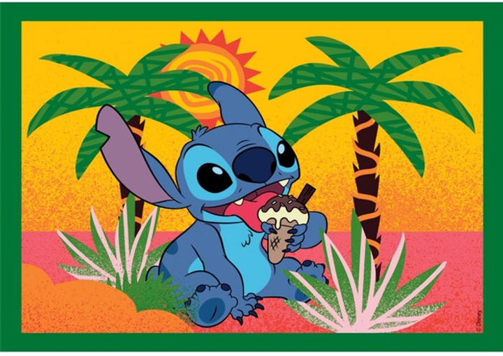 Пазл Clementoni Super Kolor Disney Stitch 4 в 1 (8005125217458) - зображення 5