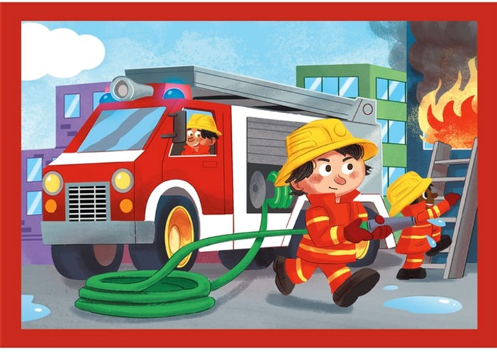 Puzzle Clementoni Super Kolor Busy at Work 4 in 1 21741 (8005125217410) - obraz 5