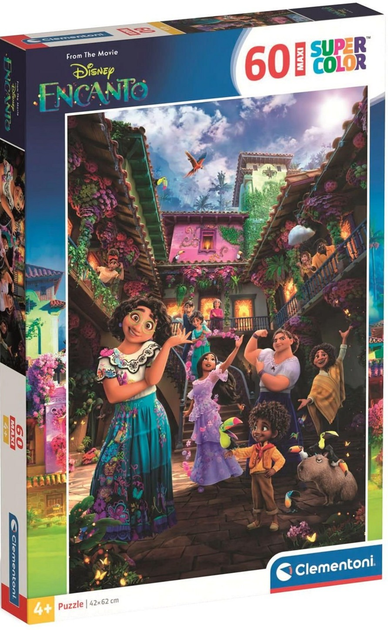 Пазл Clementoni Maxi Super Kolor Disney Encanto 60 елементів (8005125263332) - зображення 1