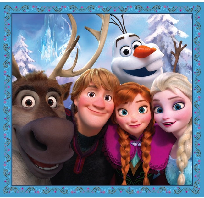 Puzzle Clementoni Super Kolor Disney Frozen 3 x 48 elementów 25021 (8005125250219) - obraz 4