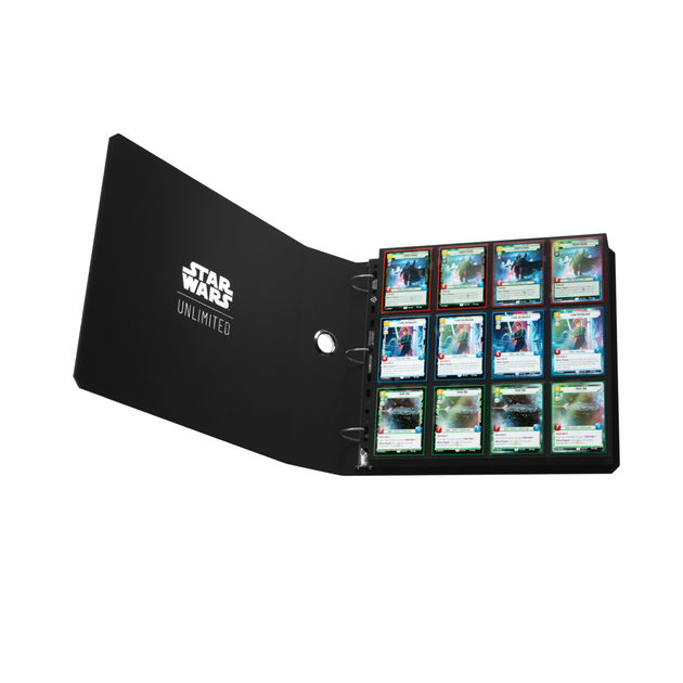 Сегрегатор для карток Gamegenic: Star Wars Unlimited Card Game - Premium Cardport XL - Slipcase Ring Binder 24-Pocket - Black GGS33010ML (4251715417430) - зображення 7