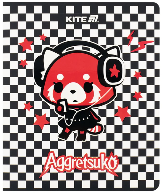 Набір шкільних зошитів Kite Aggretsuko 24 аркуші у клітинку 20 шт (AR25-238) - зображення 3
