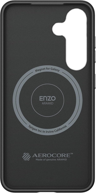 Etui Spigen Enzo Aramid GP-FPS931PGABW z wbudowanym ringiem MagFit do Samsung Galaxy S25 Black (8809971239523) - obraz 4