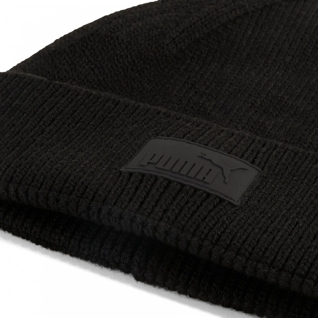 Czapka Puma Ess Elevated Rubber Patch Low Crown Bean 2641401 One Size Czarna (4069157729307) - obraz 4