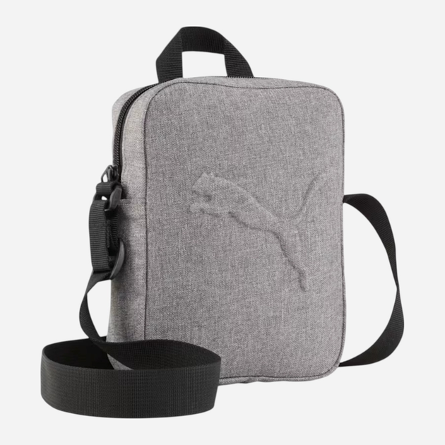 Torba sportowa na ramię męska materialowa Puma Buzz Heather Portable 9135101 Szara (4067984165701) - obraz 1