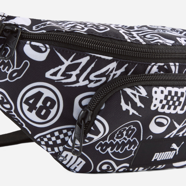 Saszetka nerka męska sportowa materialowa Puma Academy Aop Waist Bag 9148708 Wielobarwna (4069156959941) - obraz 4