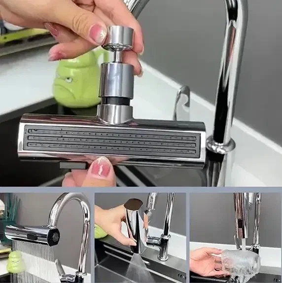 Аэратор распылитель водопад для кухонного смесителя 4 в 1 - изображение 4