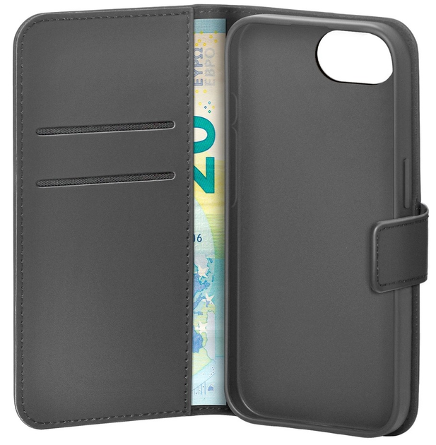 Etui z klapką Puro Booklet Case z portfelem do Apple iPhone 16e Black (8018417500923) - obraz 2