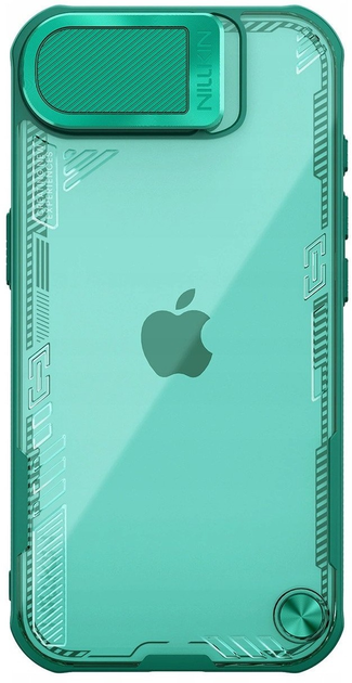 Etui Nillkin Iceblade Prop z oslona obiektywu i podstawka na Apple iPhone 16e Green (6902048296336) - obraz 1
