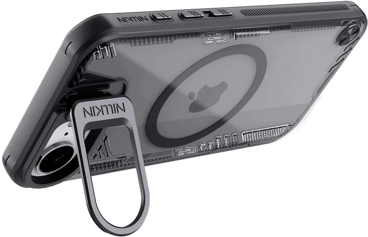 Etui Nillkin Iceblade Prop Magnetic z podstawka na Apple iPhone 16e Black (6902048296381) - obraz 5