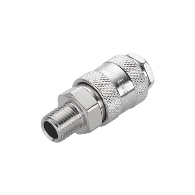 Швидкороз'ємне з'єднання Intertool із зовнішнім різьбленням 1/4" (PT-1805) - Фото 2 Швидкороз'ємне з'єднання Intertool із зовнішнім різьбленням 1/4" (PT-1805) - зображення 2