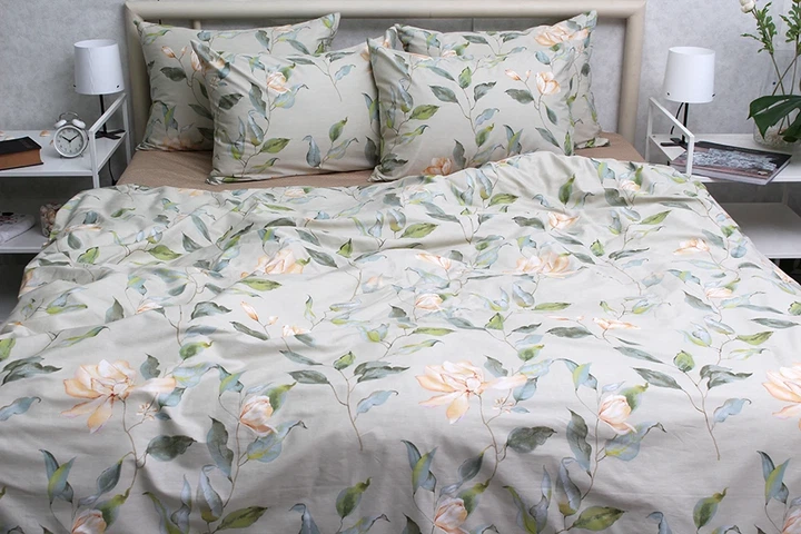 Комплект постельного белья с компаньоном Tag Tekstil S531 King Size (Евро maxi) - изображение 2