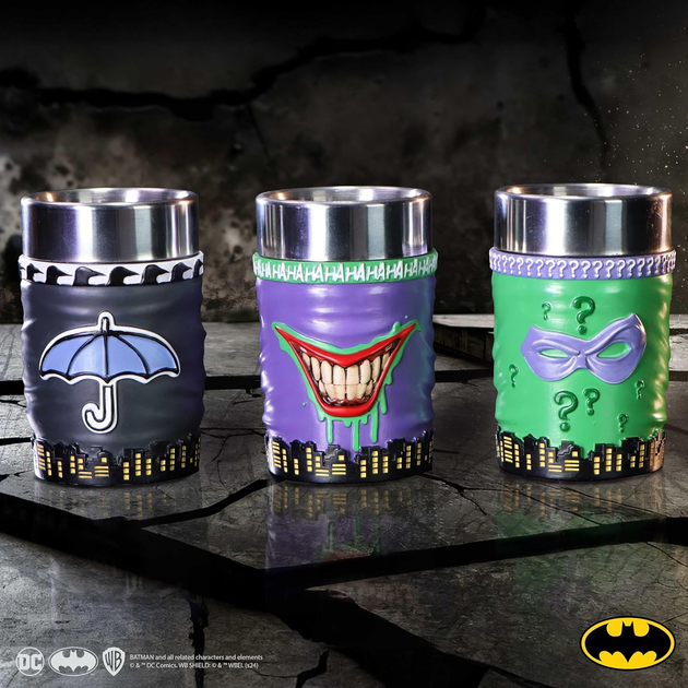 Zestaw kieliszków DC Comics Batman Super-Villain (0801269153298) - obraz 9