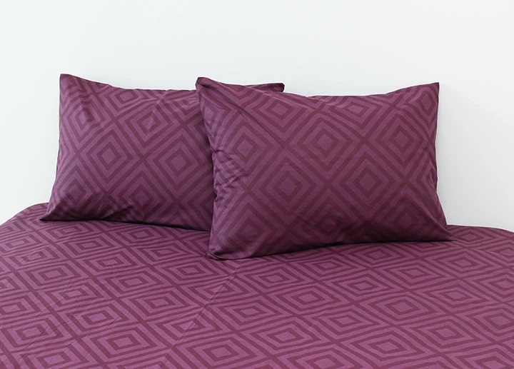 Комплект постільної білизни TAG Tekstil R130Marsala Полуторний - зображення 3