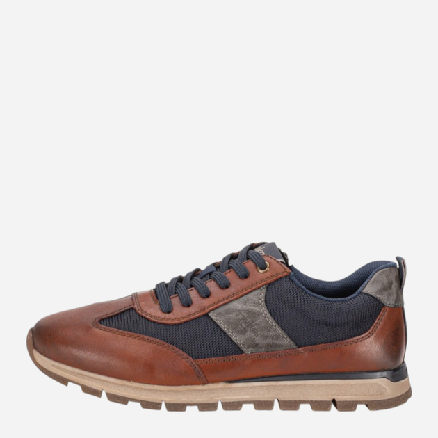 Sneakersy męskie skórzane Rieker B0507-24 41 (7.5UK) Brązowe (4061811556595) - obraz 1