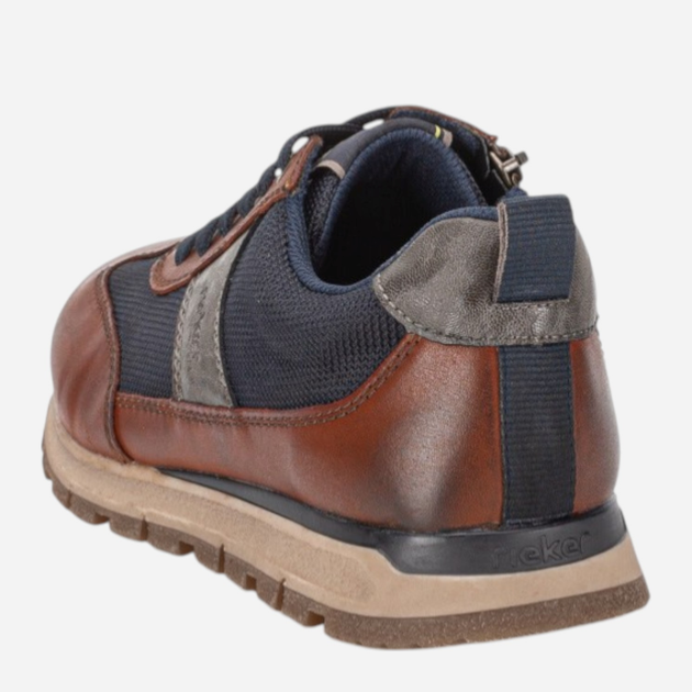 Sneakersy męskie skórzane Rieker B0507-24 46 (11UK) Brązowe (4061811556649) - obraz 4