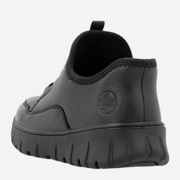 Sneakersy damskie skórzane Rieker N1357-00 37 (4UK) Czarne (4061811478927) - obraz 6