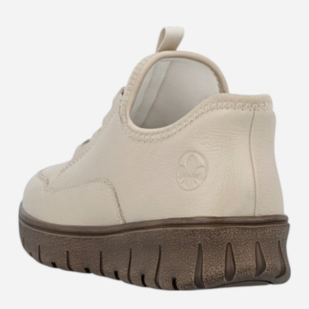 Sneakersy damskie skórzane Rieker N1357-60 37 (4UK) Beżowe (4061811516452) - obraz 6