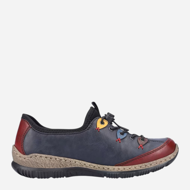 Sneakersy damskie Rieker N3271-35 36 (3.5UK) Ciemnogranatowe (4059954053149) - obraz 3