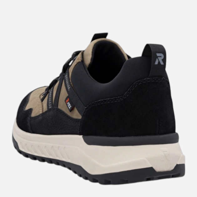 Sneakersy męskie z membraną Rieker U0104-20 46 (11UK) Beżowe (4061811477821) - obraz 6