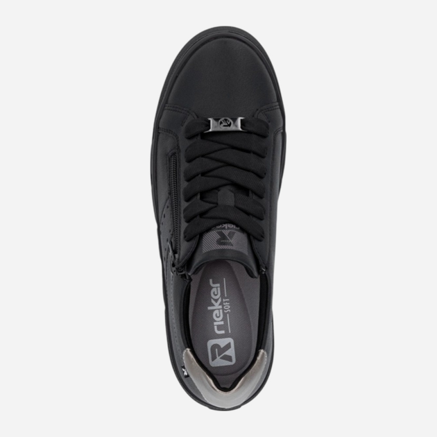 Sneakersy damskie na platformie Rieker W2605-02 36 (3.5UK) Czarne (4061811595211) - obraz 7