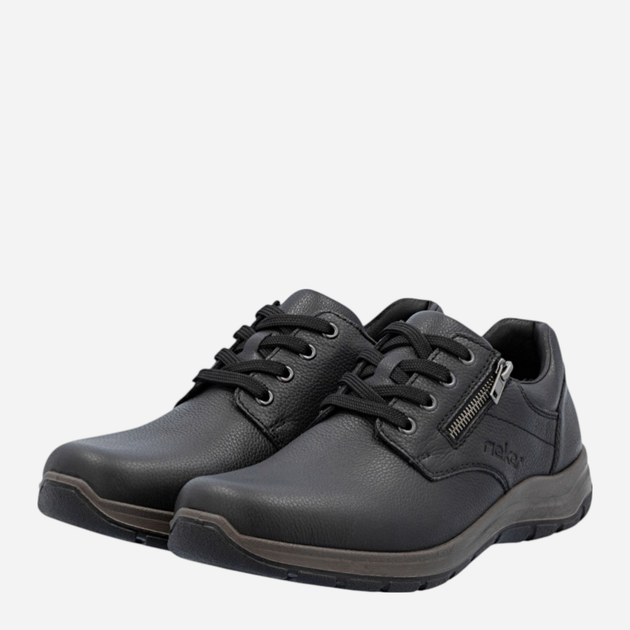 Чоловічі туфлі Rieker 03604-00 45 (10.5UK) Чорні (4061811473076) - зображення 5