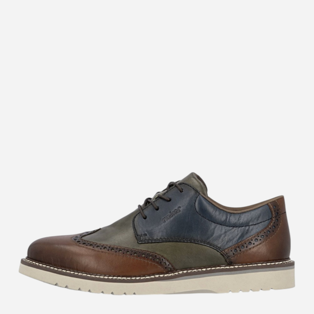Buty derby męskie skórzane Rieker 04504-90 44 (9.5UK) Brązowe (4061811479870) - obraz 1
