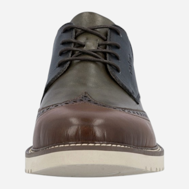 Buty derby męskie skórzane Rieker 04504-90 44 (9.5UK) Brązowe (4061811479870) - obraz 4