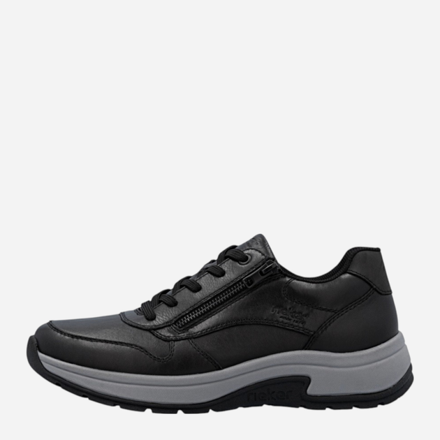 Sneakersy męskie skórzane Rieker 11002-00 46 (11UK) Czarne (4061811560370) - obraz 1