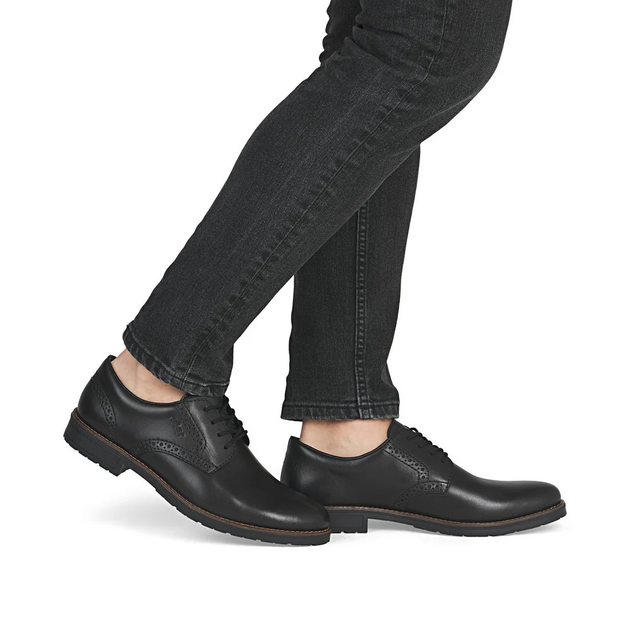 Чоловічі дербі Rieker 14642-00 42 (8UK) Чорні (4061811473786) - зображення 2