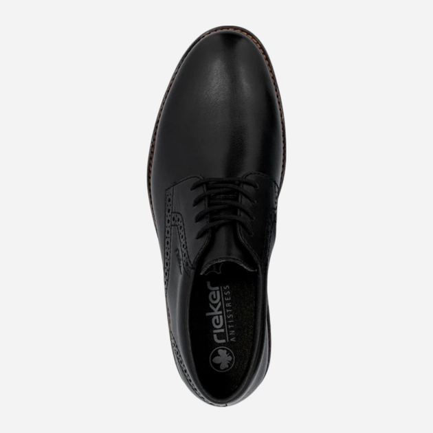 Buty derby męskie skórzane Rieker 14642-00 41 (7.5UK) Czarne (4061811473779) - obraz 5