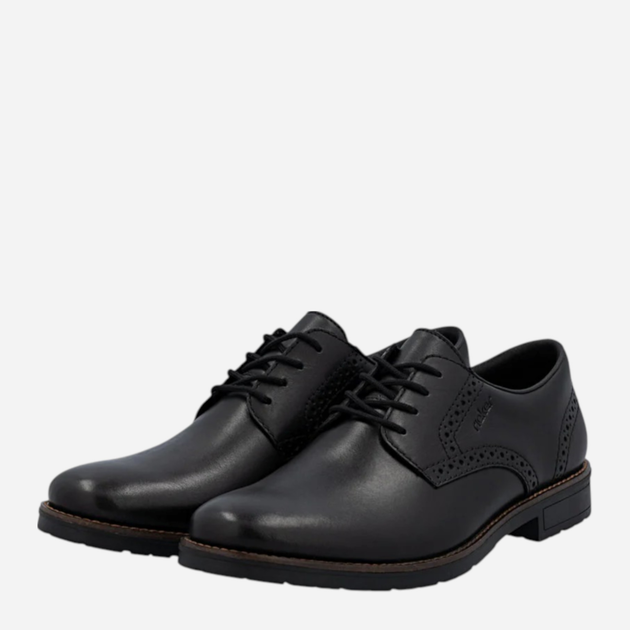 Buty derby męskie skórzane Rieker 14642-00 44 (9.5UK) Czarne (4061811473809) - obraz 3