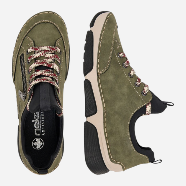 Sneakersy damskie Rieker 45973-54 41 (7.5UK) Oliwkowe (4060596942203) - obraz 4