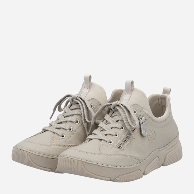 Sneakersy damskie Rieker 45973-60 40 (6.5UK) Beżowe (4061811450442) - obraz 3