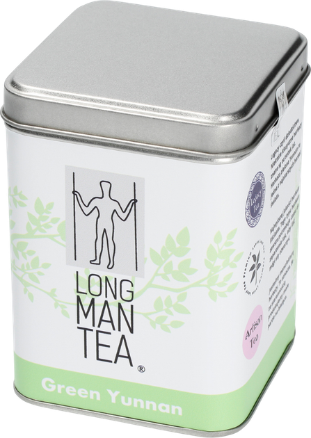 Herbata sypana Long Man Tea Green Yunnan w puszce 120 g (5903299988187) - obraz 2