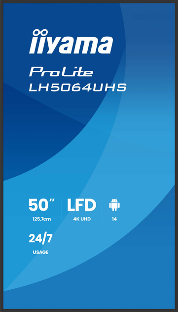Monitor 50" iiyama ProLite LH5064UHS-B1AG - obraz 2