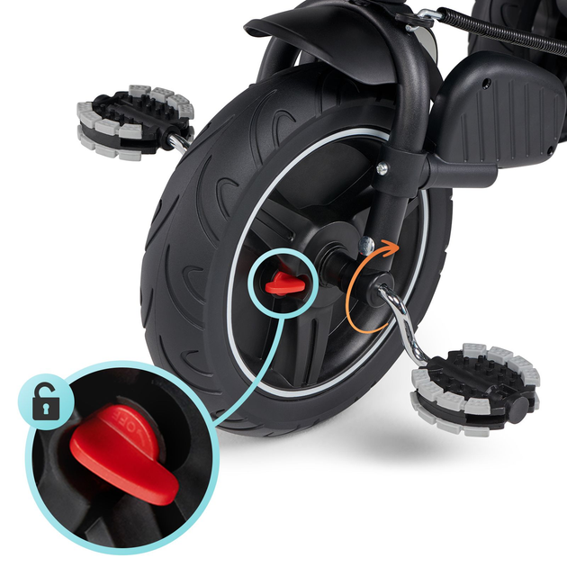 Rowerek trójkołowy Kinderkraft Spinstep Platinum Grey (RSPST00GRY0000) - obraz 12