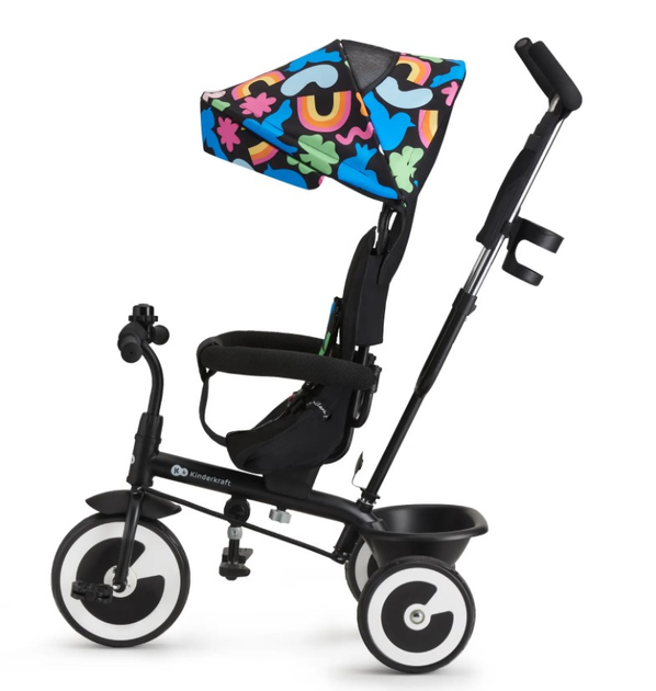 Rowerek trójkołowy Kinderkraft Aston Happy Shapes (KRASTO00HAP0000) - obraz 2