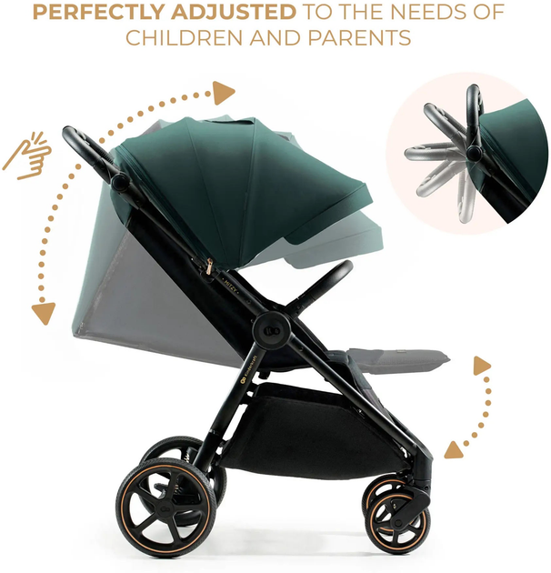 Прогулянкова коляска Kinderkraft Mitzy Jade Green (KSMITZ00GRE0000) - зображення 6
