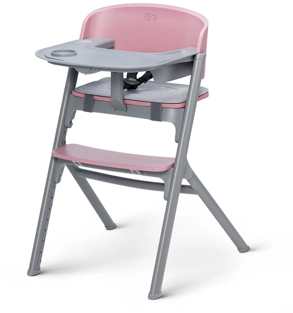 Krzesełko do karmienia Kinderkraft Livy Calmee Aster Pink z leżaczkiem (KHLICA00PNK0000) - obraz 2