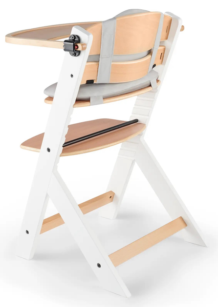 Стільчик для годування KinderKraft Enock White Wood з подушкою (KHENOC0PWHT0000) (5902533917242) - зображення 5