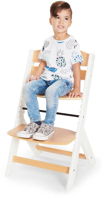 Стільчик для годування KinderKraft Enock White Wood з подушкою (KHENOC0PWHT0000) (5902533917242) - зображення 7