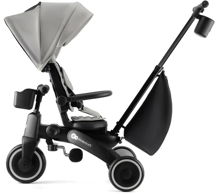 Триколісний велосипед Kinderkraft Jazz 2 Grey (KRJAZZ02GRY0000) - зображення 6