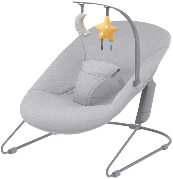 Leżaczek-bujaczek Kinderkraft Calmee Szary (5902533919048) (KBCALM00GRY0000) - obraz 1