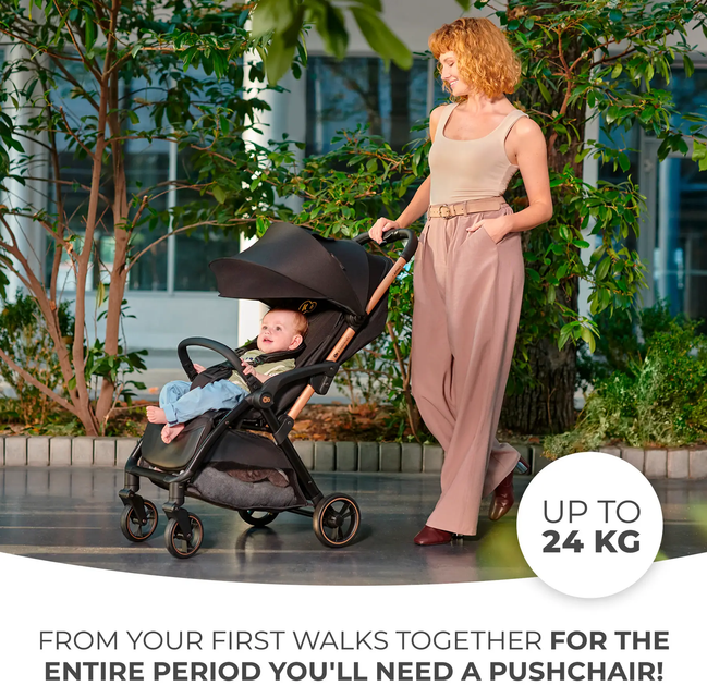 Wózek spacerowy Kinderkraft Apino Dove Grey (5902533924103) - obraz 12