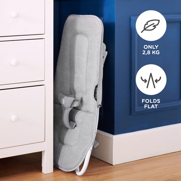 Leżaczek-bujaczek Kinderkraft Felio 2 Stone Grey (KBFELI20GRY0000) (5902533921119) - obraz 10