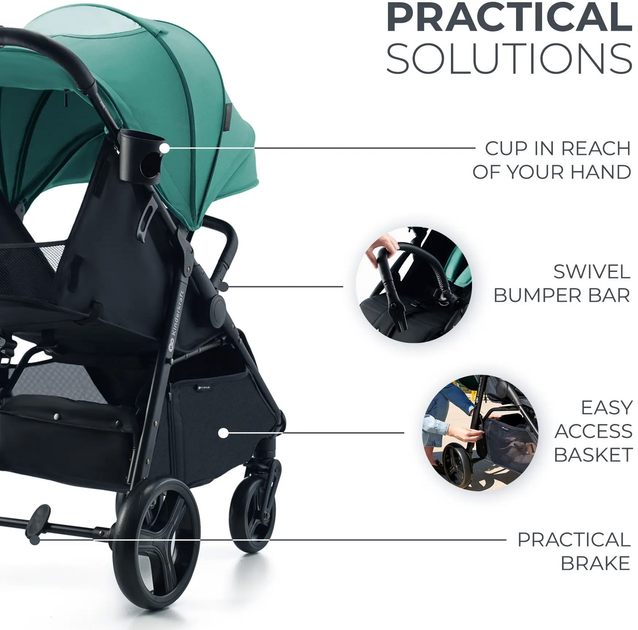 Wózek Kinderkraft Rine Juicy Green (5902533922154) (KSRINE00GRE0000) - obraz 11