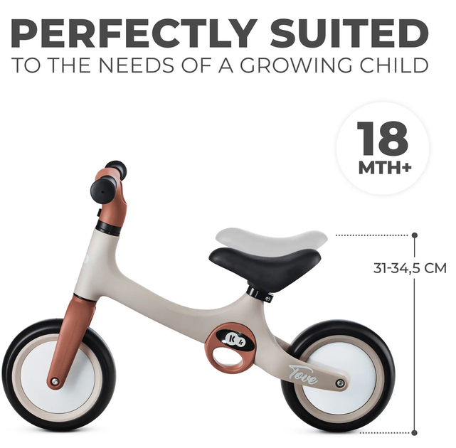 Біговел Kinderkraft Tove Desert Beige (KRTOVE00BEG0000) - зображення 8